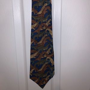 World Wildlife Fund Crocodile Print Necktie Style 109